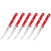 Wholesale - GINSU Kiso 6pc Red Steak Knife Set, UPC: 079061030882